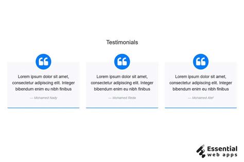 10+ CSS testimonials (latest collection) - Essential Web Apps