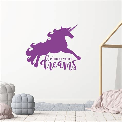 Unicorn Wall Decal Girls Wall Decal Nursery Wall Decal - Etsy