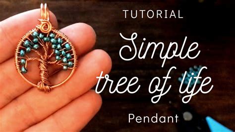 Simple Tree of Life Pendant | Tutorial - YouTube