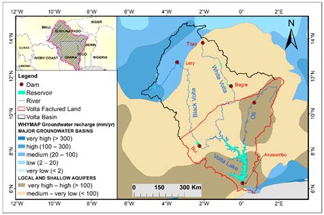 White Volta River Map