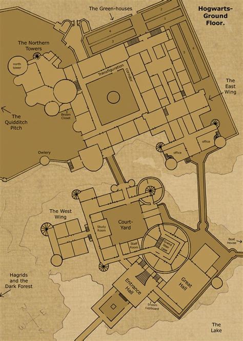 Map of Hogwarts Castle | 24 Magical Tributes