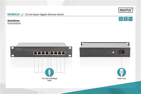 10-inch 8-Port Gigabit Ethernet Switch – BigaMart