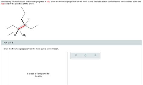 Solved Draw the Newman projection for the most stable | Chegg.com