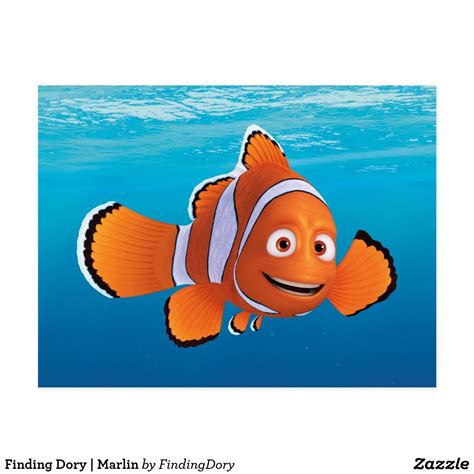 Finding Dory | Marlin Postcard | Zazzle.com | Dory and marlin, Finding dory, Postcard