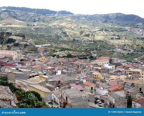 Burgio, Panoramic View of the Village of Burgio, Italy Stock Photo - Image of italy, europa ...