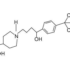 Chemical structure of fexofenadine hydrochloride. | Download Scientific ...