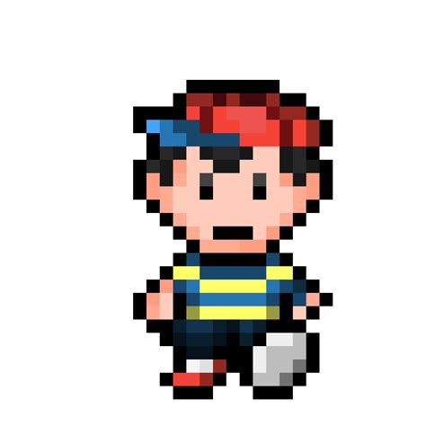 Pixilart - Mother 2/Earthbound: Ness SNES remastered by Benji64