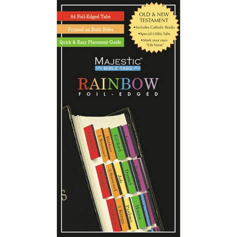 Majestic Rainbow Bible Tabs (Other) - Walmart.com - Walmart.com