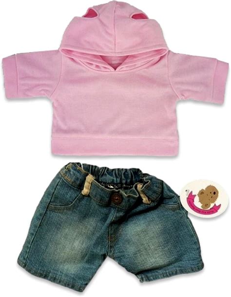 Build Your Bears Wardrobe Teddy Bear Clothes fits Build a Bear Teddies Hoody and Jeans Outfit ...