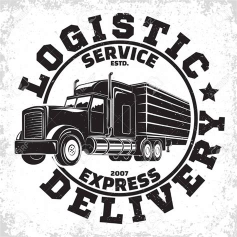 Trucking Company Logo Design, Emblem Of Truck Rental ... | Company logo design, Logo design ...