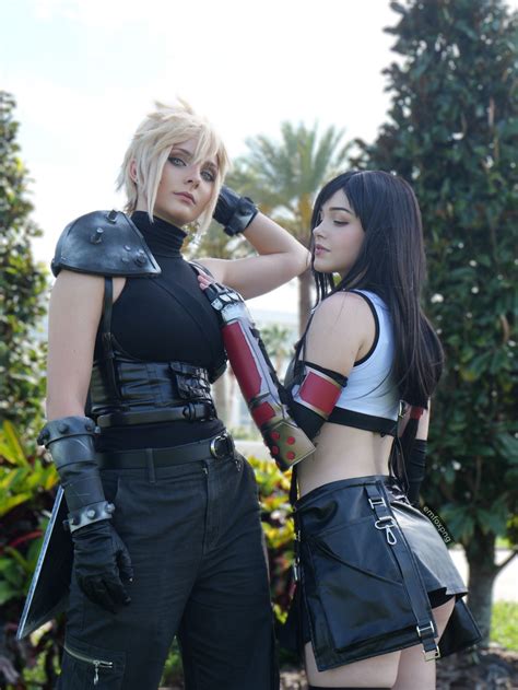 My Tifa cosplay with my friend as cloud : r/FinalFantasy