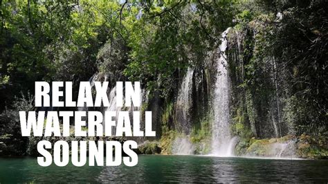 relaxing waterfall sound | relaxing waterfall sound in valley | meditation in nature - YouTube