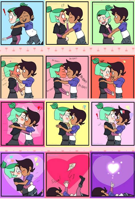 Lumity kiss (Luz x Amity) 💕💗 | Dibujos bonitos, Dibujos animados bonitos, Cómics bonitos