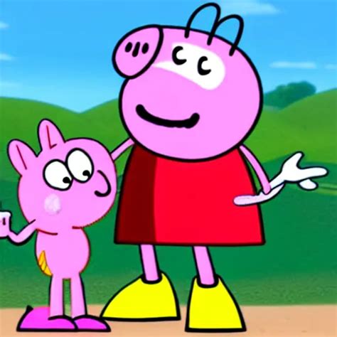 sonic and peppa pig crossover, cartoon network | Stable Diffusion | OpenArt