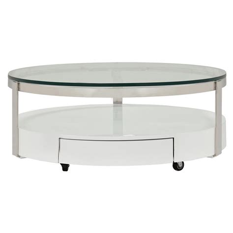 Cali Round Coffee Table w/Casters | El Dorado Furniture