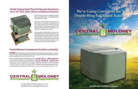 Double Wing Pad Mount Transformers - Central Moloney Inc.