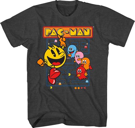 Pac-Man Official Pacman Video Game Shirt - Namco Atari Official T-Shirt ...