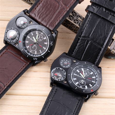 Men's Luxury Sports Compass Thermometer Military Army Quartz Wrist ...