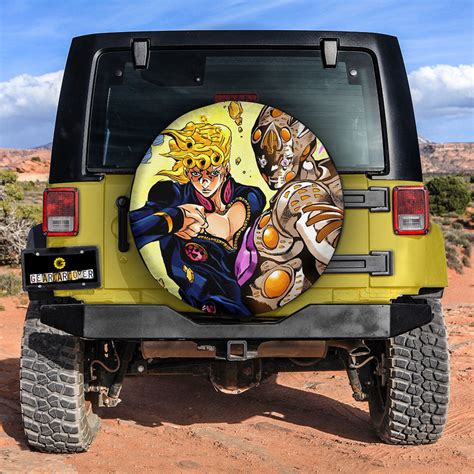 Giorno Giovanna Spare Tire Covers Custom JoJo's Bizarre Adventure Anim