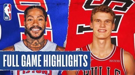 PISTONS at BULLS | FULL GAME HIGHLIGHTS | November 20, 2019 - YouTube