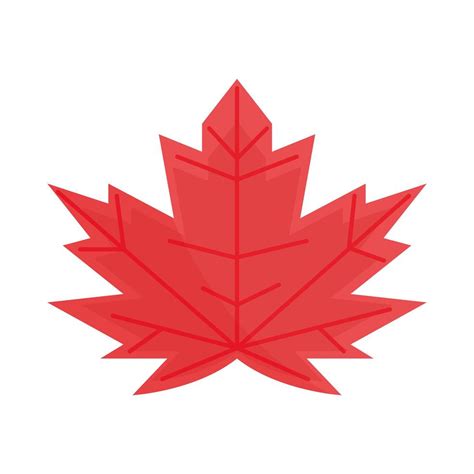 red maple leaf decoration season flat icon design 2605087 Vector Art at ...