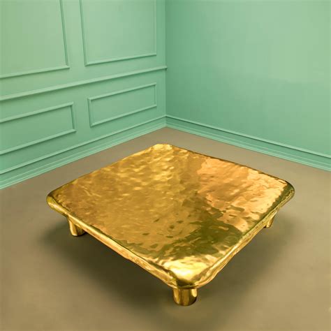 Euphoria Coffee Table in Brass by Scarlet Splendour For Sale at 1stDibs | square coffee table ...