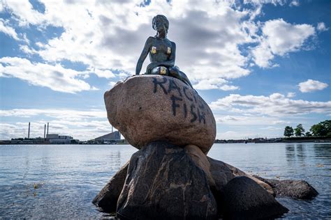 Denmark's Little Mermaid Statue Vandalized With 'Racist Fish' Message