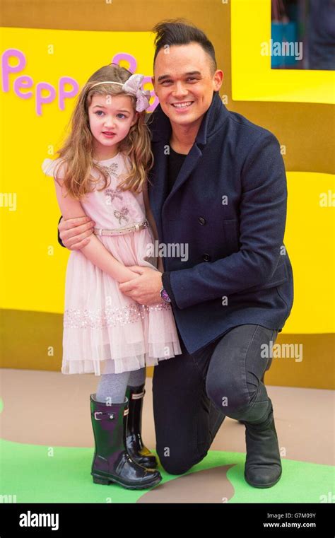 Gareth gates daughter missy arriving screening peppa pig hi-res stock photography and images - Alamy