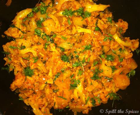 Aloo Gobi | Potato Cauliflower Fry | Spill the Spices