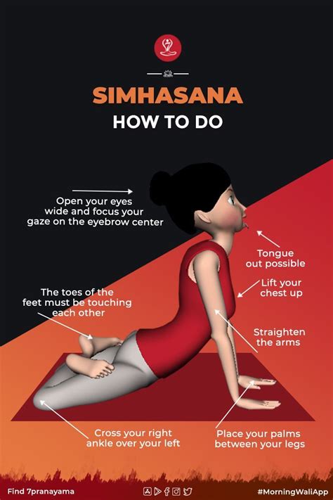 Simhasana Lion Pose Steps Benefits | Learn yoga, Easy yoga workouts, Learn yoga poses