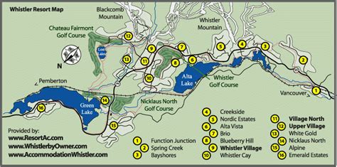 Whistler Accommodation Maps & Guide | Whistler Accommodations