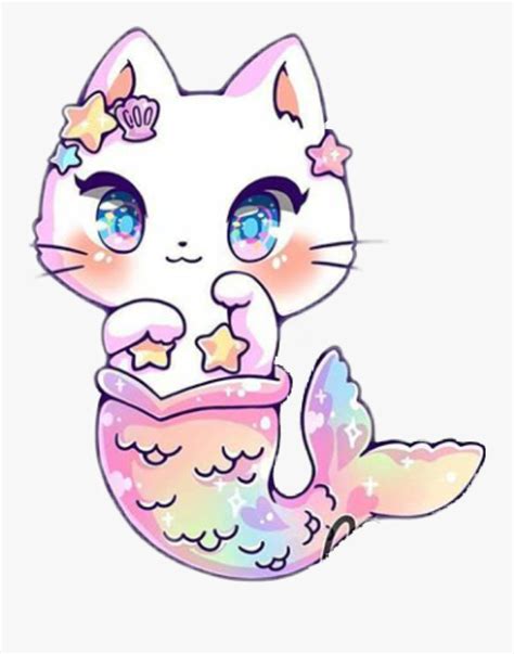 Adorable Kawaii Mermaid Kitty