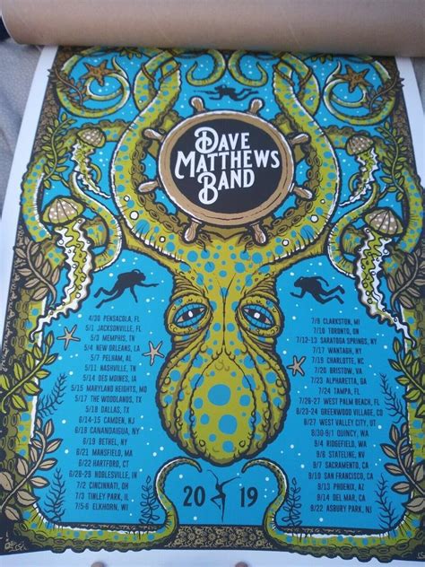 Dave Matthews Band Poster! VERY RARE! TOUR Poster Gorge 2019 SOLD OUT ...