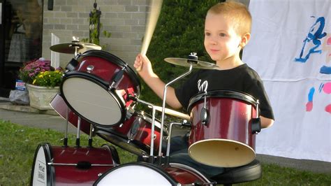 Kid Playing Drums