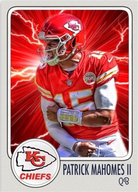 patrick mahomes jersey football card - Sook Hollingsworth