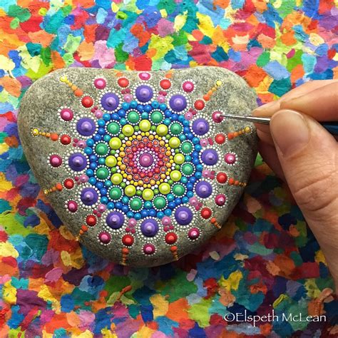 15 Fantastic Ideas, Easy Rock Painting Ideas For Beginners | Mandala painted rocks, Stone ...