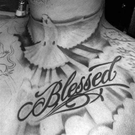 Mens Blessed Sun Rays And Dove Tattoo On Chest Cool Chest Tattoos, Chest Tattoos For Women, Cool ...