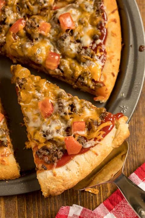 Cheeseburger Pizza - Simply Stacie