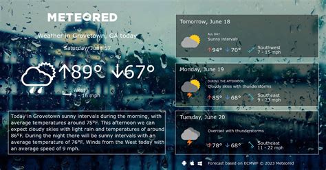 Grovetown, GA Weather 14 days - Meteored