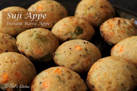 Suji Appe | Instant Rava Appe Recipe - Zeel's Kitchen