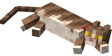 File:Lying down Tabby Cat with Red Collar.png - Minecraft Wiki，最详细的官方我的世界百科