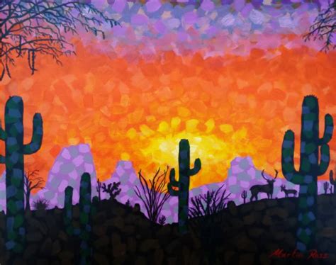 Sonoran Desert Painting at PaintingValley.com | Explore collection of ...