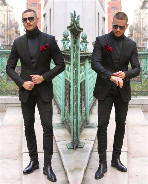 dappermenblog: “All black @aleksmusika #DAPPERMEN ” | Black outfit men, Well dressed men, Prom ...