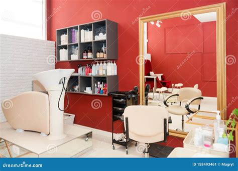 Modern Bright Beauty Salon. Hair Salon or Make Up Store, Barber Shop and Manicure Business ...