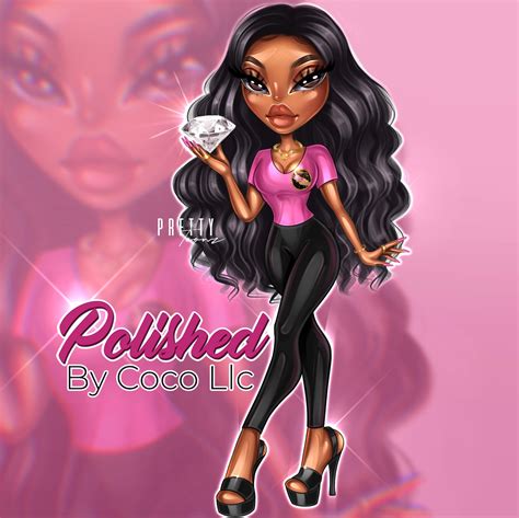 Bratz Doll Cartoon Portrait Logo Personalized Bratz Doll - Etsy