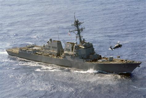 U.S. Navy Arleigh Burke Class Guided Missile Destroyer USS CHAFEE (DDG 90) participates in a ...