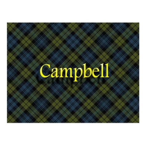 Scottish Clan Campbell Postcard | Zazzle