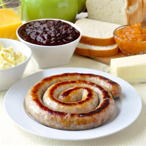 Cumberland Sausage - a traditional English favourite.