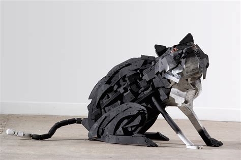 Federico Uribe recycles everyday objects into captivating animal sculptures | Inhabitat - Green ...