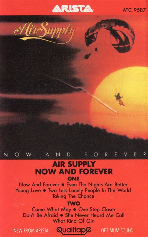 Air Supply – Now And Forever (1982, Dolby, Cassette) - Discogs